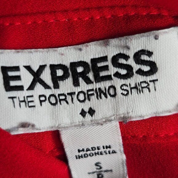 Express Red The Portofino Roll Tab Shirt - Picture 7 of 7